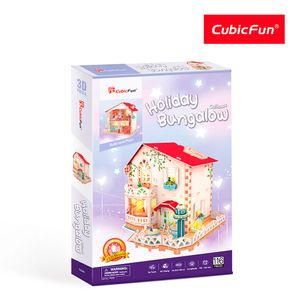 Rompecabezas Cubic Fun Casa de Vacaciones 3D 114 Piezas