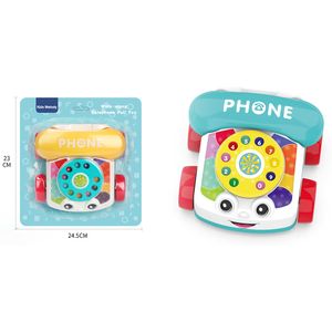 Telefono de juguete para niños con rueditas