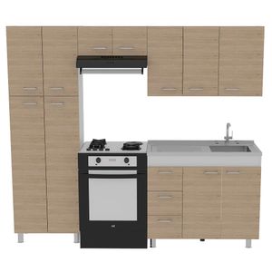 Cocina Ferreti Meson Derecho Blanco Rovere