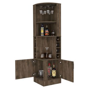 Bar Esquinero Celeste, Nogal, con dos puertas y espacio porta copas