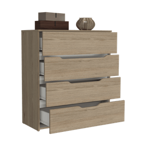 Organizador Zory, Beige y Blanco, con cuatro cajones