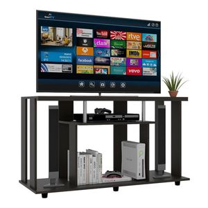 Mesa para TV Alpin, Wengue, con espacio para televisor de hasta 50 pulgadas