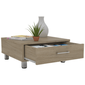 Mesa de Centro Ascher, Beige, con un cajón