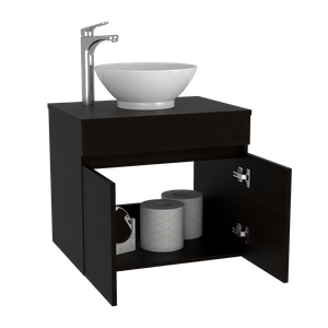Mueble Lavamanos Delhi, Wengue, con dos puertas batientes