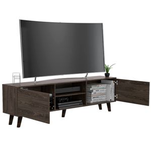 Mesa Para Tv Telmo, Chocolate, con Espacio Para Tv Hasta de 80 Pulgadas