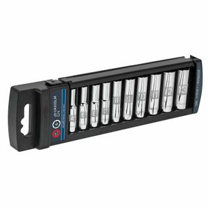Juego De 10 Copas Largas De 1/4" Milimetricas Truper Jd-1/4X10Lm