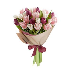 Bouquet 25 Tulipanes Chic