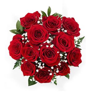 Bouquet de 12 Rosas Rojas Amor+