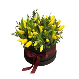 Sombrerera de Tulipanes Amarillos