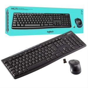COMBO TECLADO + MOUSE INALAMABRICO LOGITECH MK270