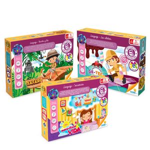 Oferta 58: Edutoys Safaria Letras Abc + Detective Silabas + Un Dia Secuencias