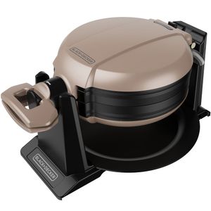 Waflera Black + Decker Giratoria prepara 2 waffles a la vez