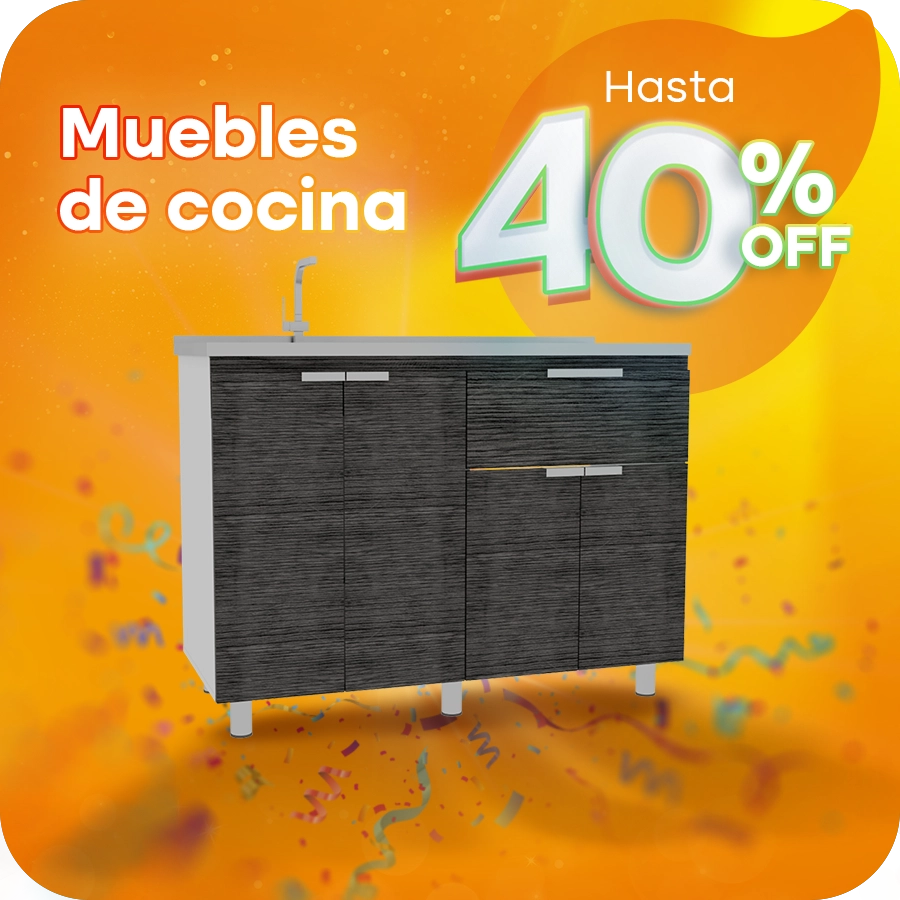 Aniversario muebles de cocina hasta 40% descuento